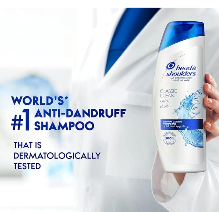 Picture of International UAE product Hair care Head & shoulders CLASSIC CLEAN shampoo used for male/ female - 400 ml