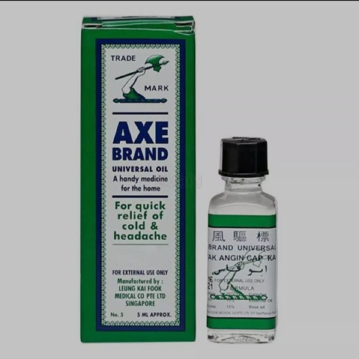 Picture of International Singapore product health care Trade mark Axe brand Universal oil for quick relief of cold & headache - 5 ml