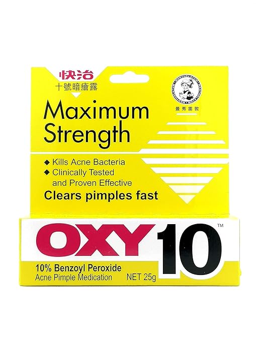 Picture of International USA product Chom Oxy Maximum Strength Oxy 10 Acne Treatment-25gm
