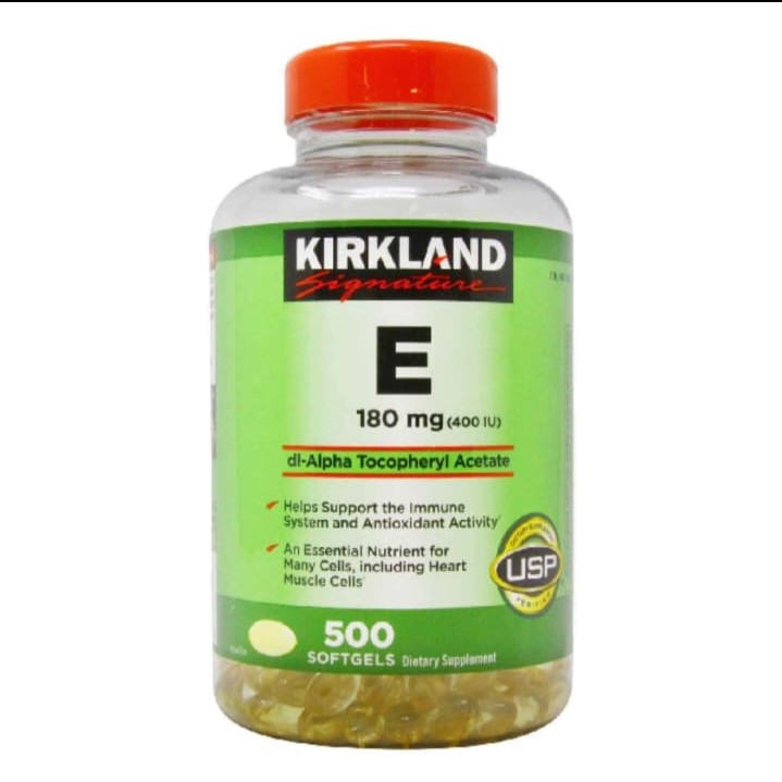 Picture of Kirkland Signature E 180mg (400IU) 500 Softgels