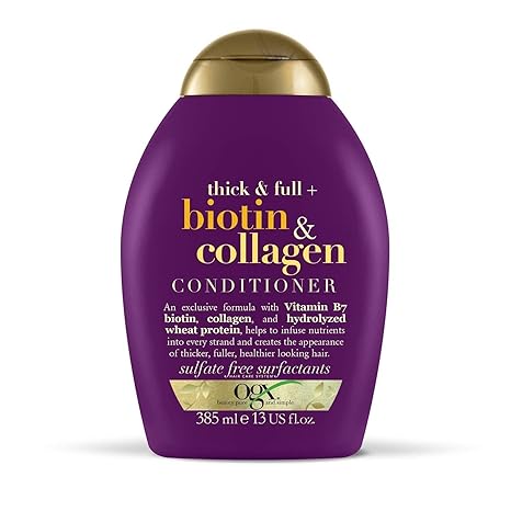 Picture of International European product Hair care Ogx thick & Full +Biotin & Collagen Conditioner used for male/ female - 385 ml