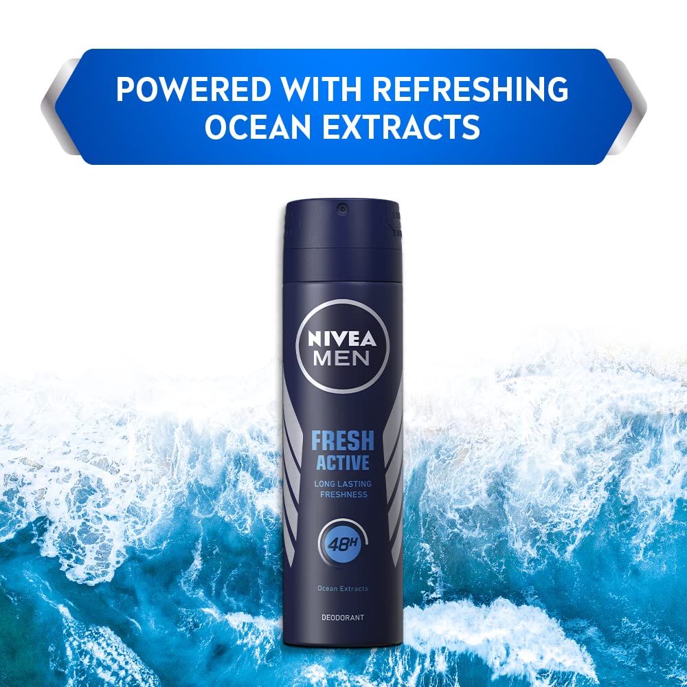 Picture of International Germany product Body Spray NIVEA Fresh Active used for male - 150 ml
