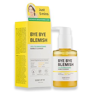 Picture of International Korean Product Skin care SOMe BY MI Bye Bye Blemish vita tox Brightening Bubble Cleanser used for male/female - 120 gm