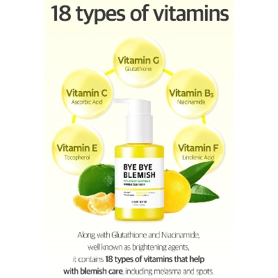 Picture of International Korean Product Skin care SOMe BY MI Bye Bye Blemish vita tox Brightening Bubble Cleanser used for male/female - 120 gm