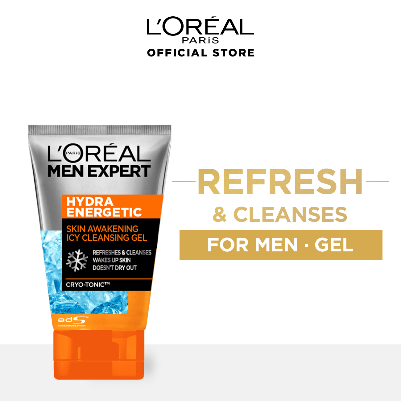 Picture of L'Oreal Men Expert Skin Awakening Icy Cleansing Gel - Hydra Energetic, 100ml