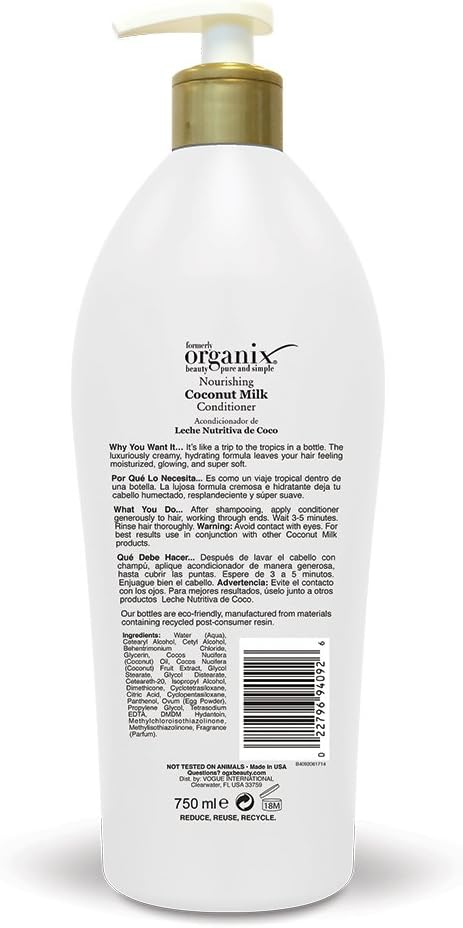 Picture of International USA Product OGX Coconut Milk Conditioner, 750ml