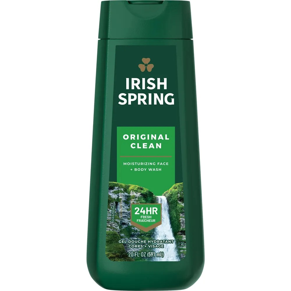 Picture of International Thailand product Skin care Irish Spring clean shower gel used for male female - 591 ml