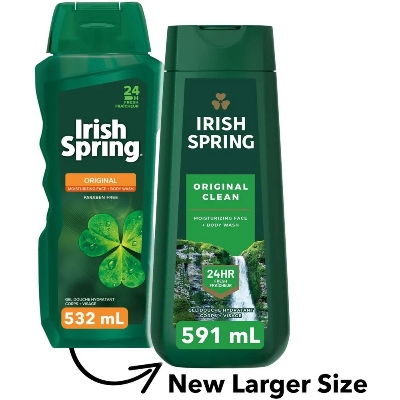 Picture of International Thailand product Skin care Irish Spring clean shower gel used for male female - 591 ml