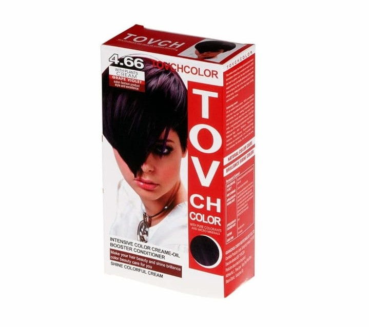 Picture of International Hair styling China product TOVCHCOLOR hair color used for male / female shade no 4.66 - 80 ml X 2
