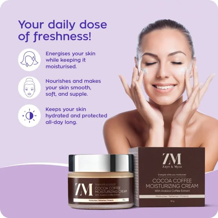 Picture of International Indian product Skin care ZM Cocoa Coffe Moisturizing cream Used for male/female - 50 gm