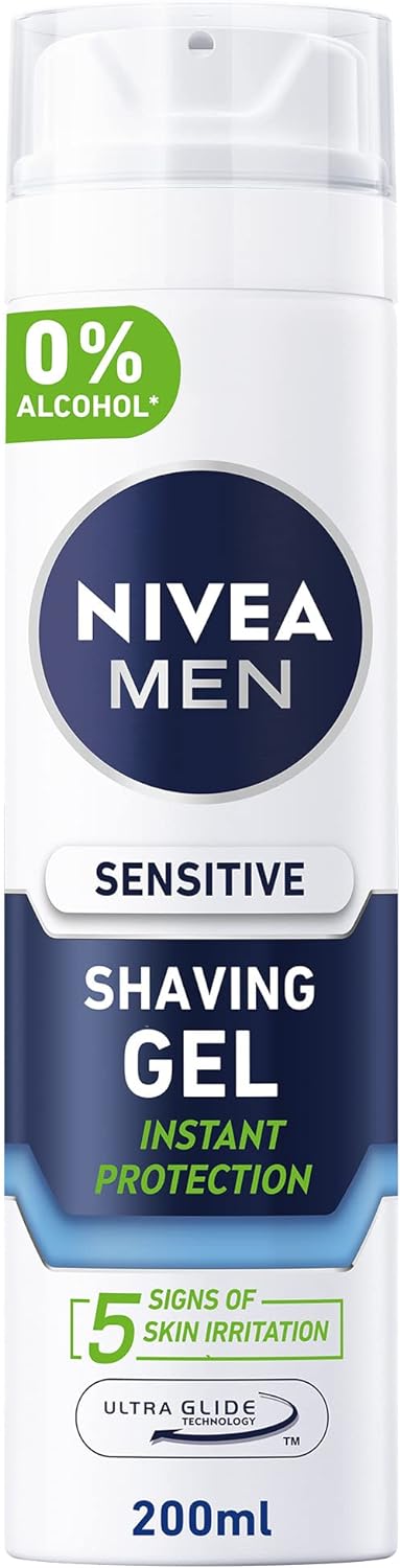 Picture of International UK product Skin care Shaveing Gel Nivea men Sensitive used for male - 200 ml