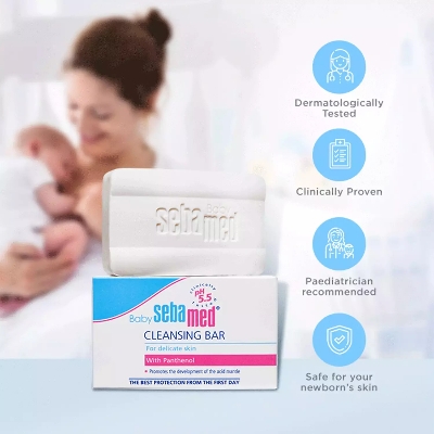 Picture of Sebamed Baby Cleansing Bar,100Gm - Soap -