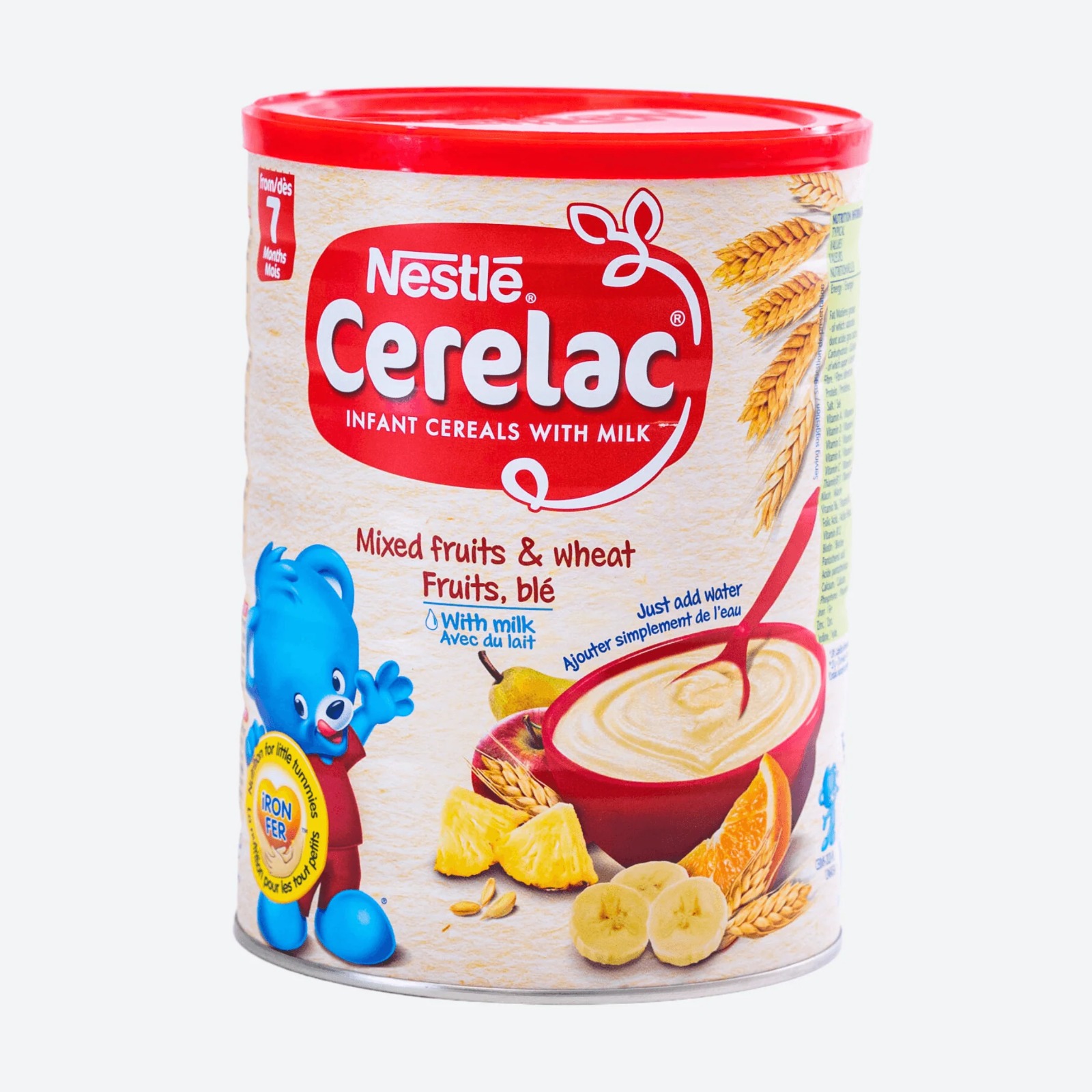 Picture of International European food item Cerelac infant cereals with milk start from 7 months (Fruits) - 400 gm