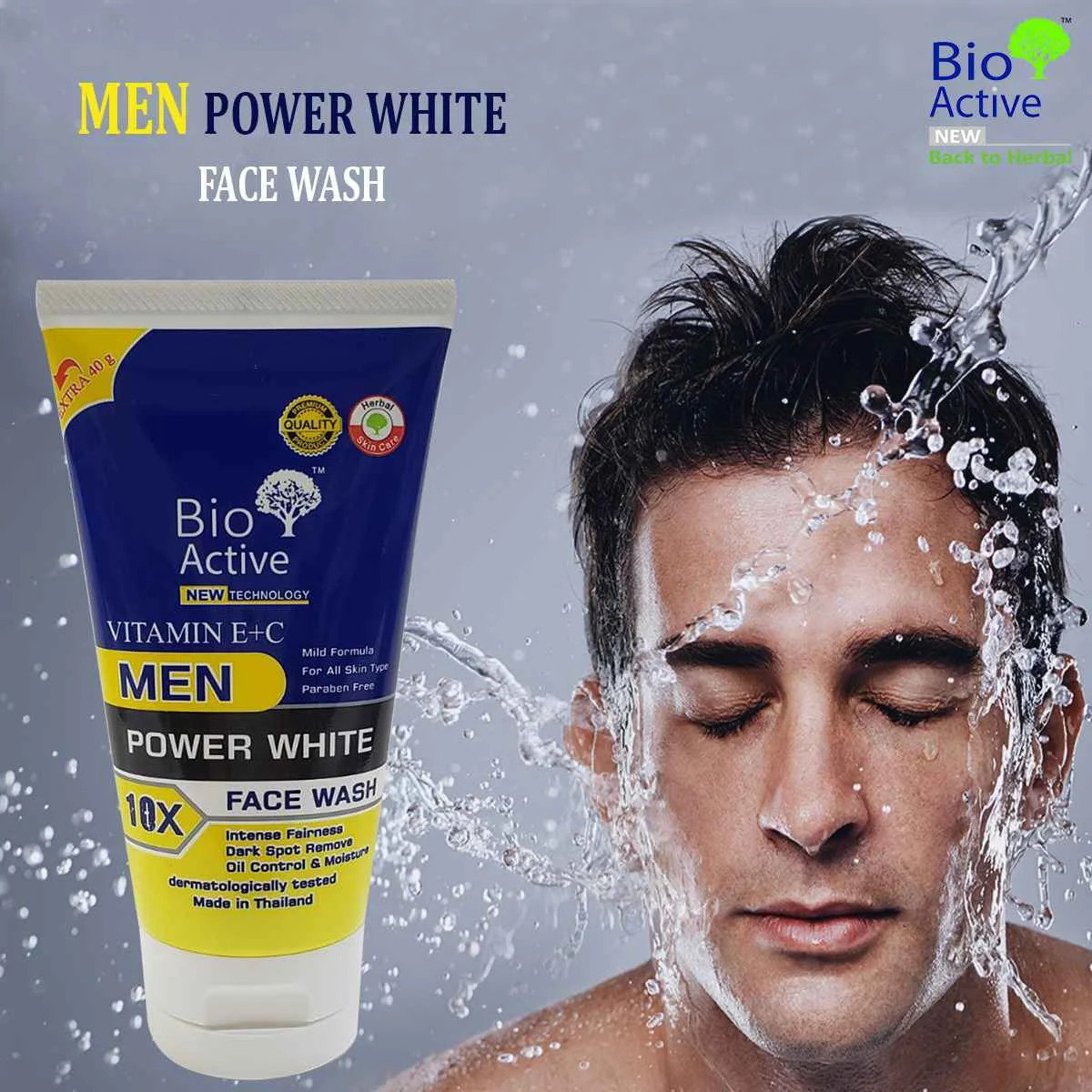 Picture of International Thailand product Skin care Bio Active face wash used for male - 80 gm