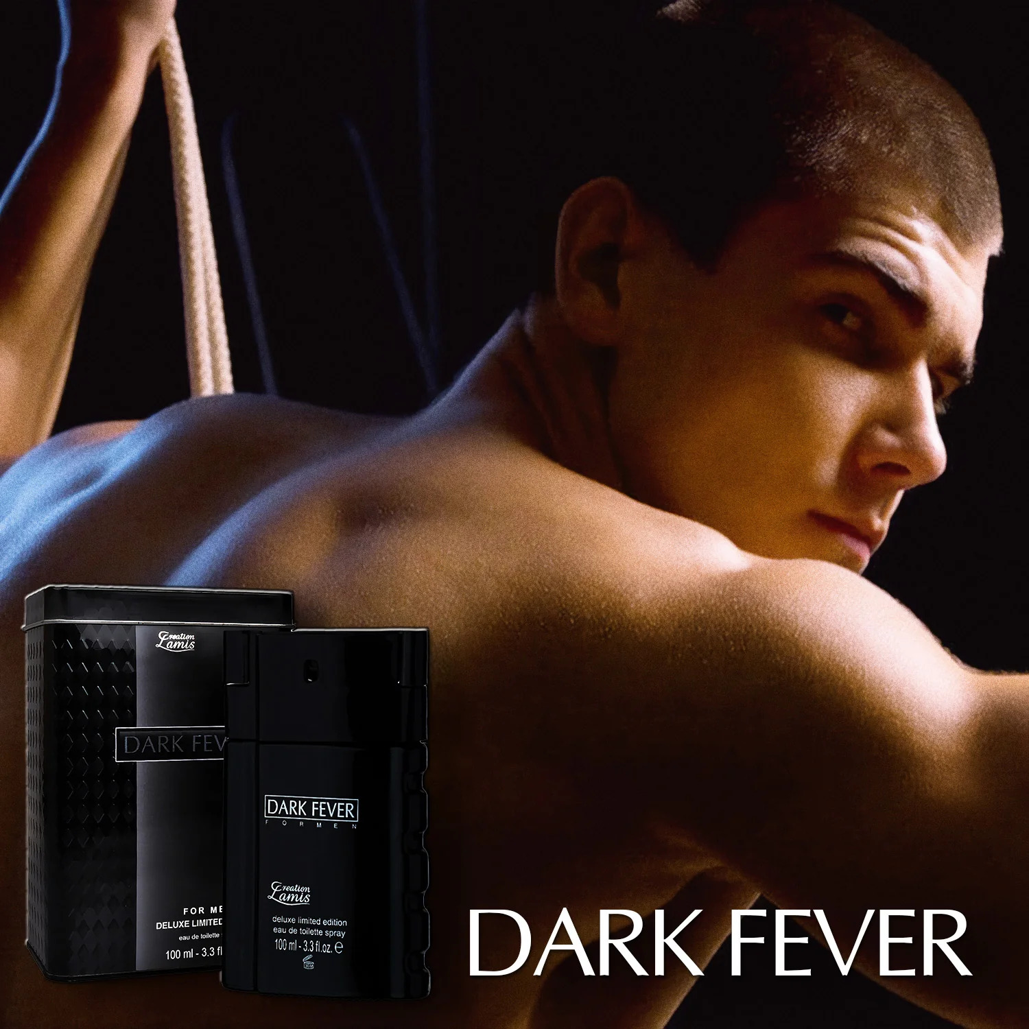 Picture of International UAE product Body perfume party scent creation Lamis Dark Fever used for male - 100 ml