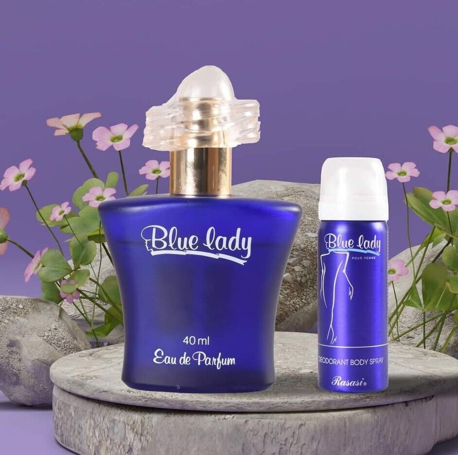 Picture of International UAE product Body perfume perty scent Rasasi Blue lady for female - 40+30 ml