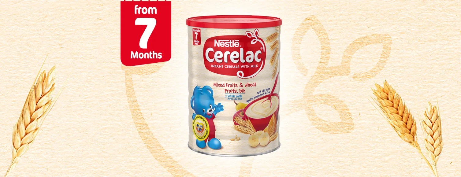 Picture of International European food item Cerelac infant cereals with milk start from 7 months (Fruits) - 400 gm
