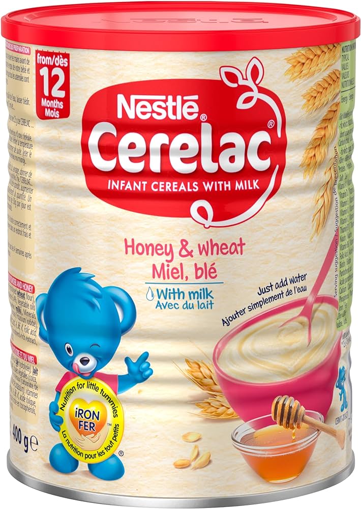 Picture of International European food item Cerelac infant cereals with milk start from 12 months (Honey) - 400 gm