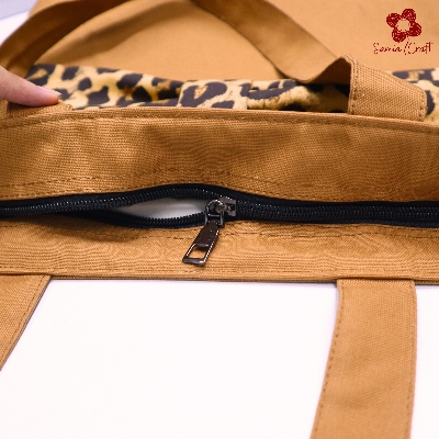 Picture of Samia Craft Stylish Fashionable Eco-Friendly Trendy Bow Tote Bag For women with Zipper, Tote Bag for College Girls