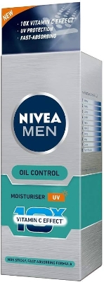 Picture of Indian product skin care Nivea men oil control moisturizer uv 10x vitamin c effect used for male - 50 gm