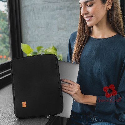 Picture of SamiaCrafts Premium Quality Laptop Bag Canvas Fabric Sleeve bag Full Water-resistant