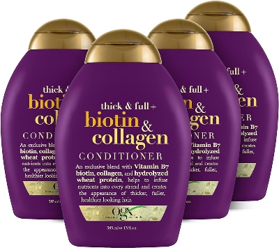 Picture of International European product Hair care Ogx thick & Full +Biotin & Collagen Conditioner used for male/ female - 385 ml