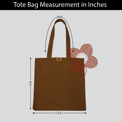 Picture of Samia Crafts 13/14Inch Top Handle Canvas Tote Bag Brown Color with Zipper - Simple Plain Solid Color Hand and Shoulder Bag for Daily Use Picture of Samia Crafts 13/14Inch Top Handle Canvas Tote Bag Brown Color with Zipper - Simple Plain Solid Color Hand and Shoulder Bag for Daily Use