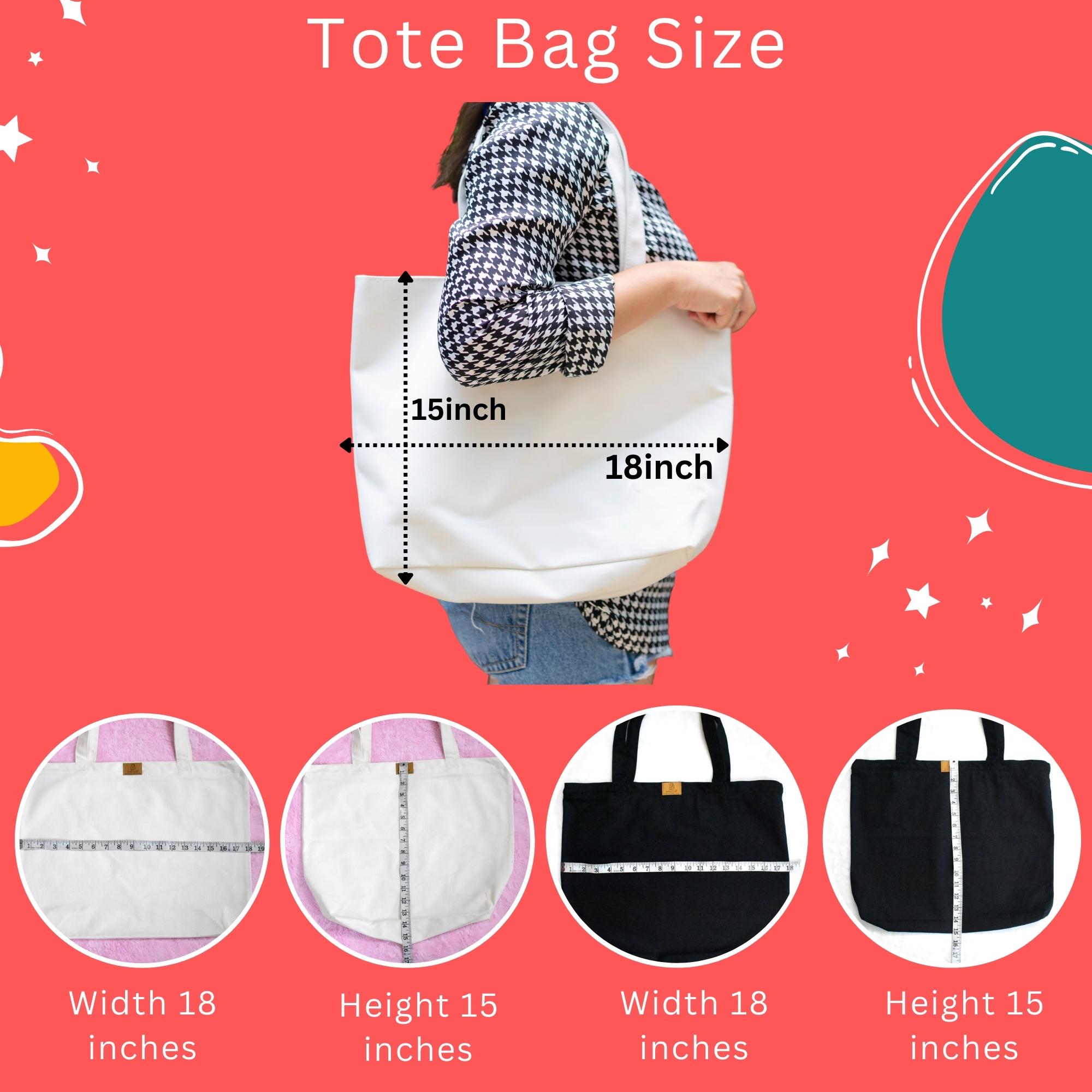 Picture of SamiaCrafts Fashionable Simple Solid White Color Hand and Shoulder without Design Canvas Tote Bag For Girls With Zipper for Everyday Daily Use