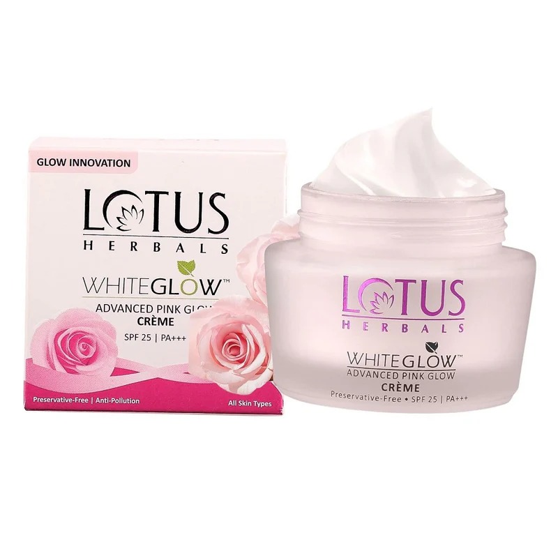 Picture of Indian product Skin care Lotus WhiteGlow Advanced Pink Glow Cream Used for male/female - 35 gm