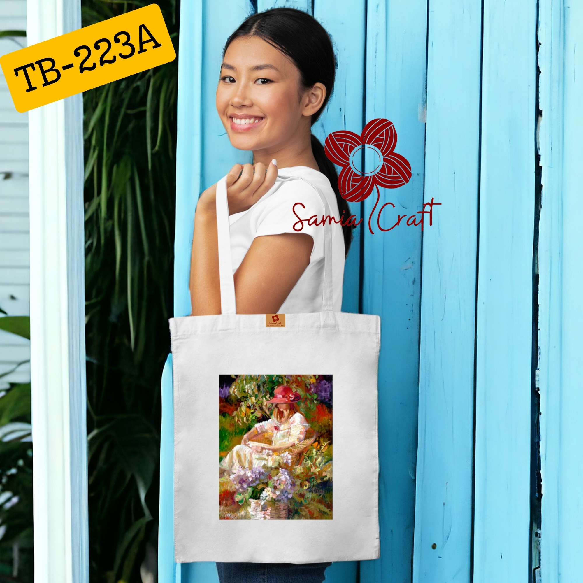 Picture of Samia Craft Charm in the Cart: Girls' Eco-Friendly Daily Tote Bag