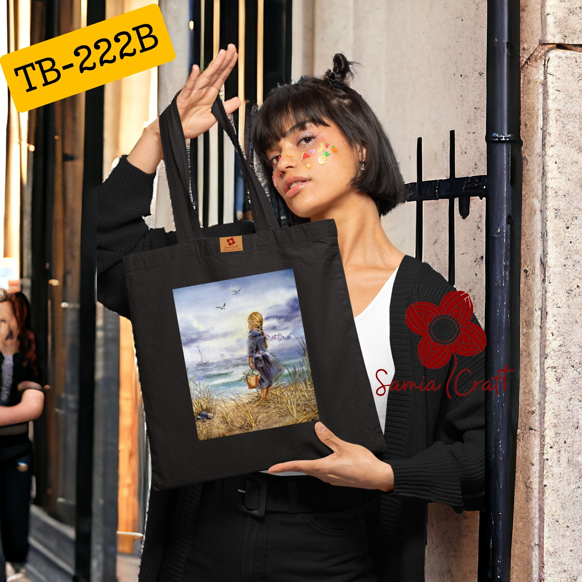 Picture of Samia Craft Daily Darling: Chic Campus Tote Bag in Rich Colors