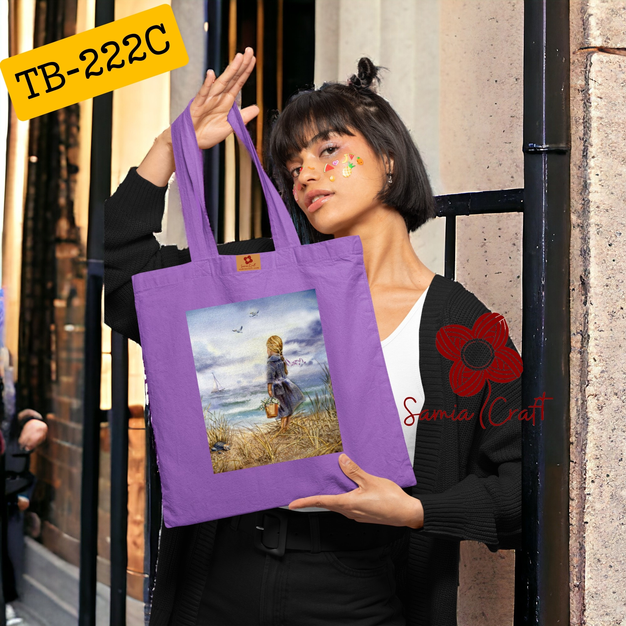 Picture of Samia Craft Daily Darling: Chic Campus Tote Bag in Rich Colors