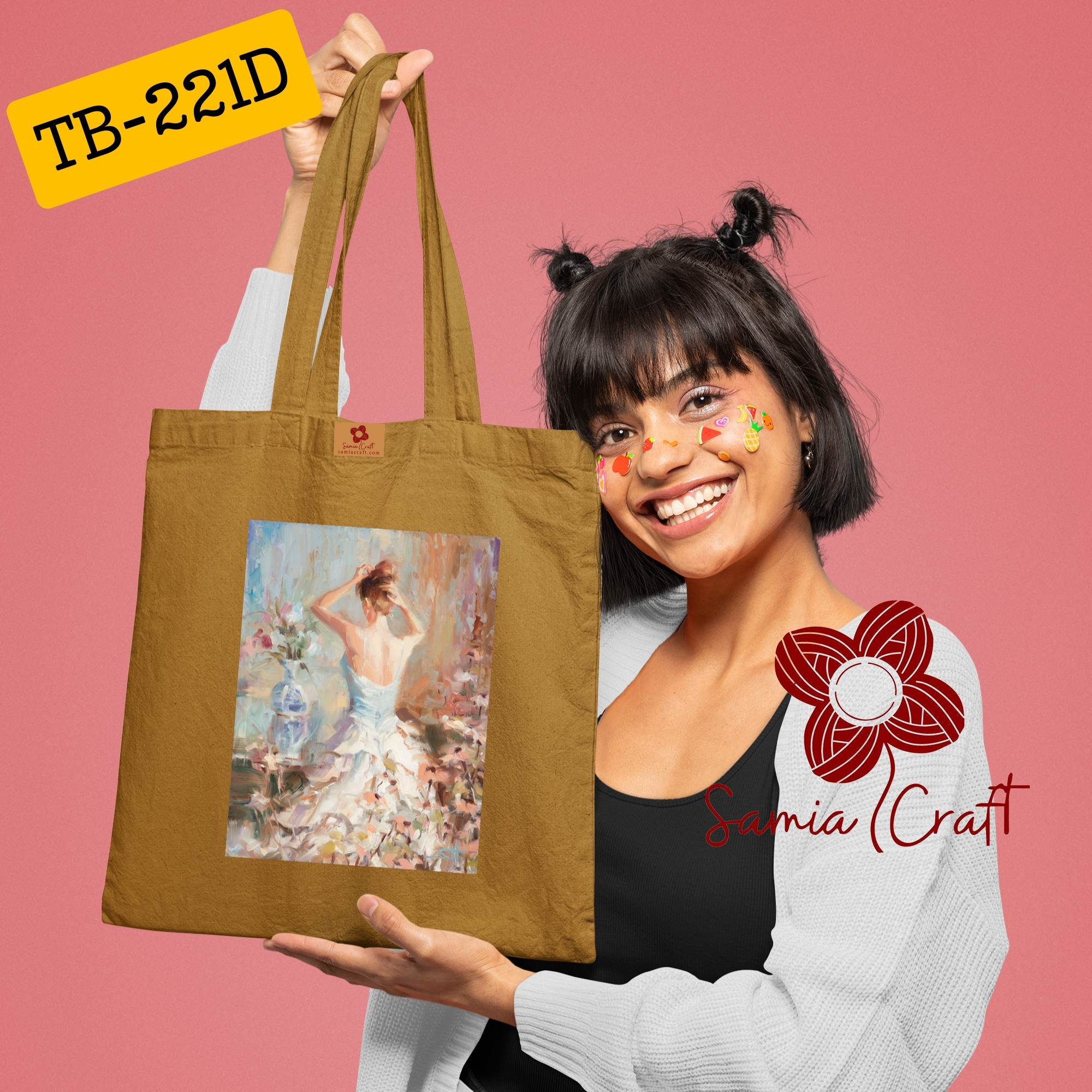 Picture of Samia Craft Daily Diva Essentials: Fashionable Tote Bag in Earthy Tones