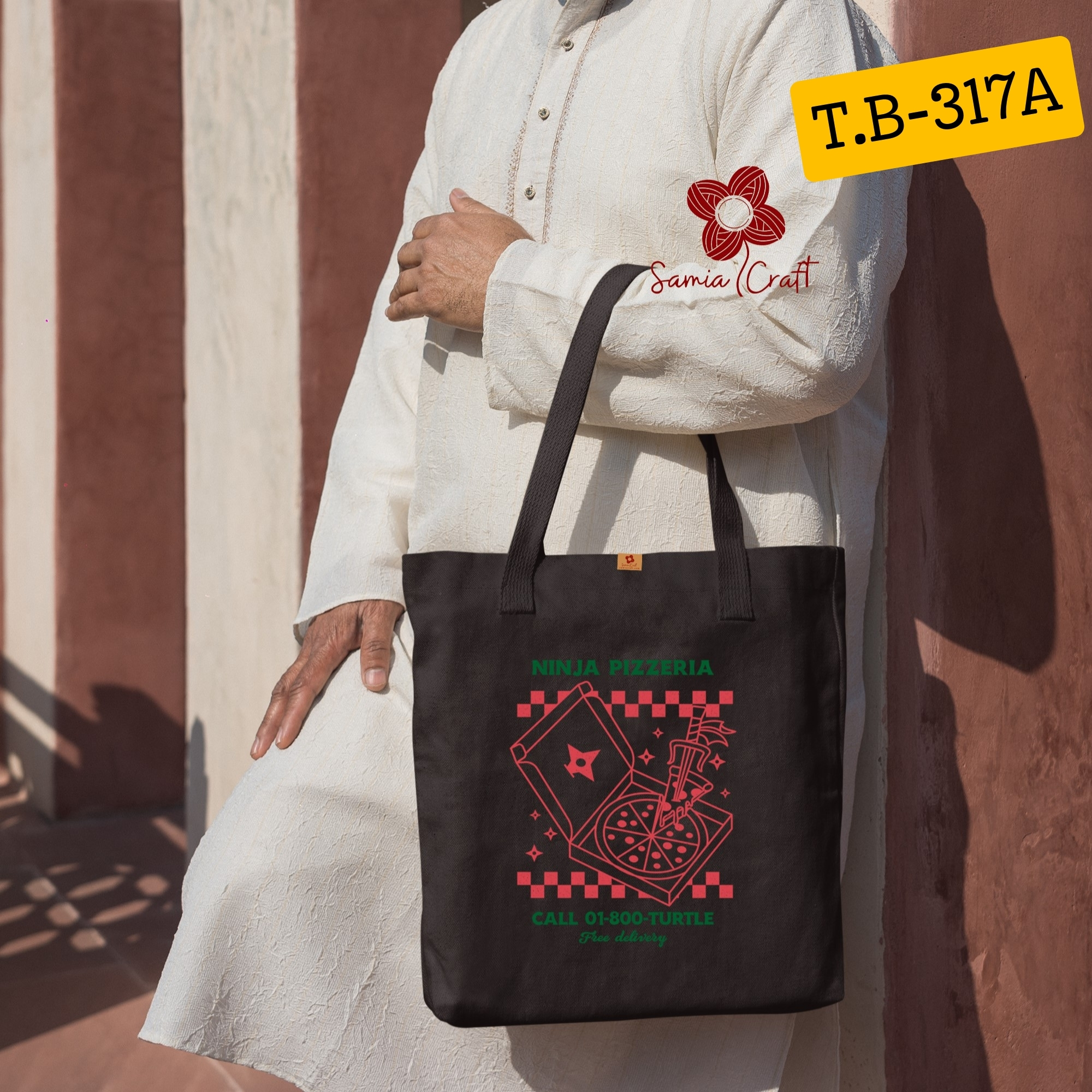 Picture of Samia Craft Earth's Palette: Eco-Friendly Canvas Tote in Assorted Colors