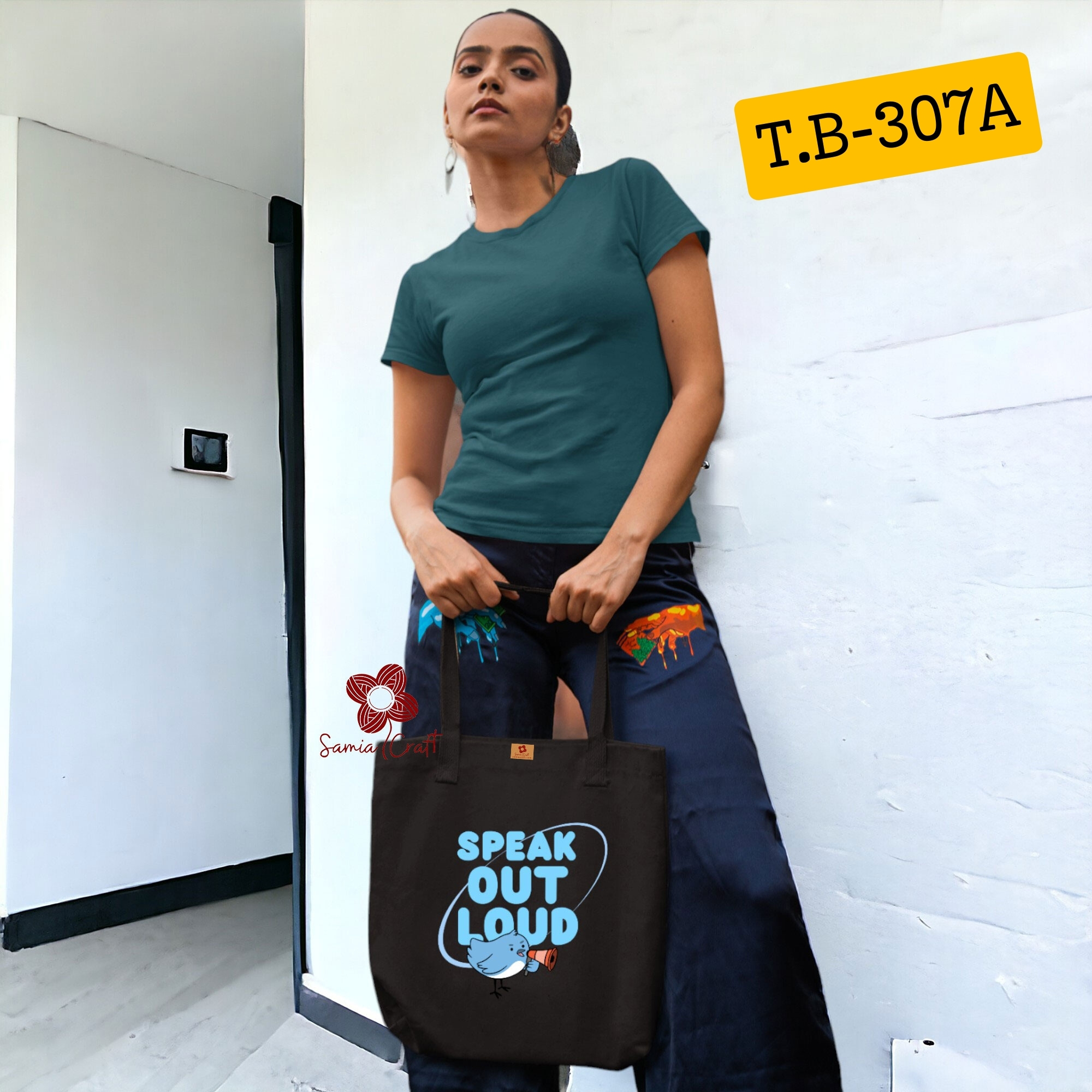 Picture of Samia Craft On-the-Go Glamour: Stylish Daily Vogue Tote for Girls