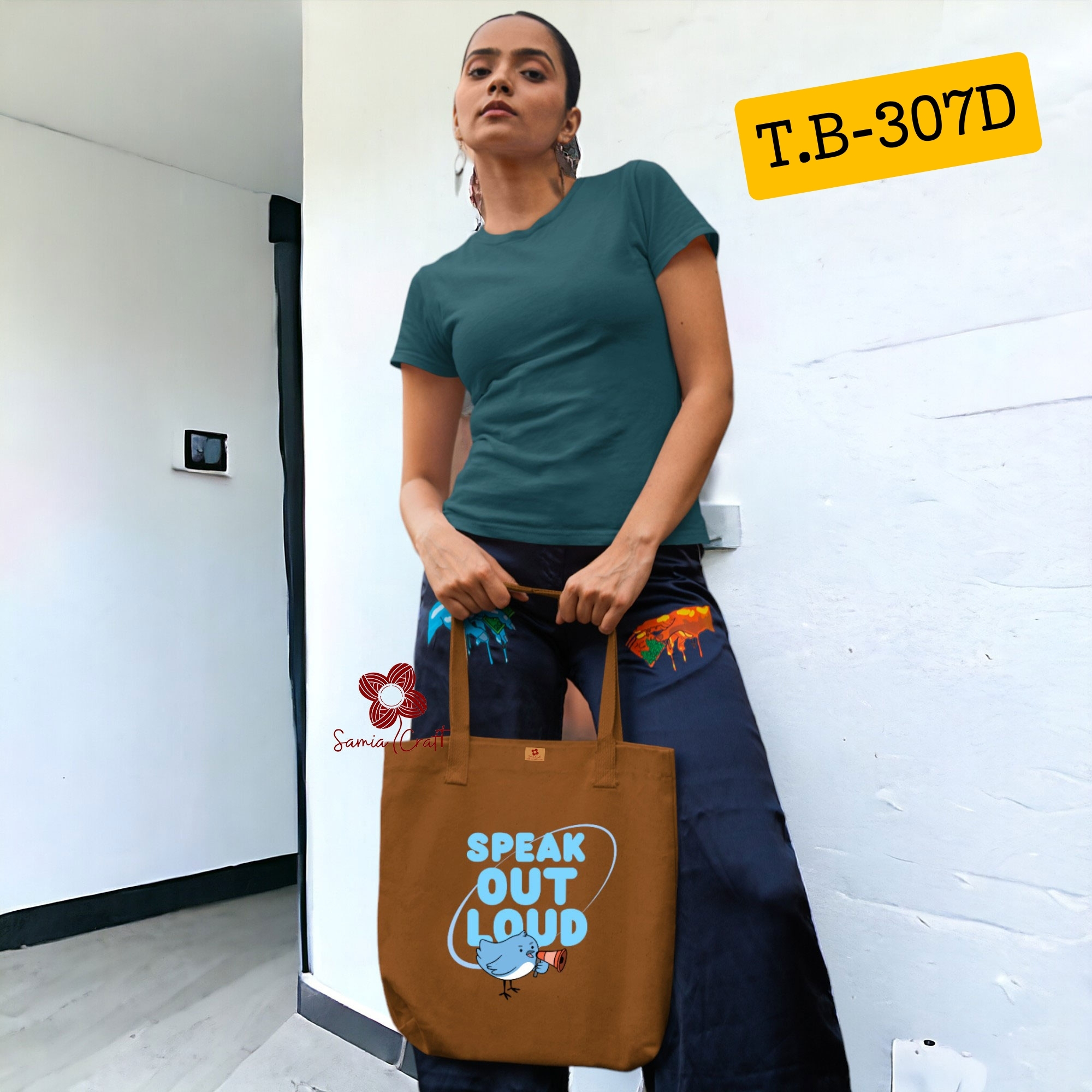 Picture of Samia Craft On-the-Go Glamour: Stylish Daily Vogue Tote for Girls