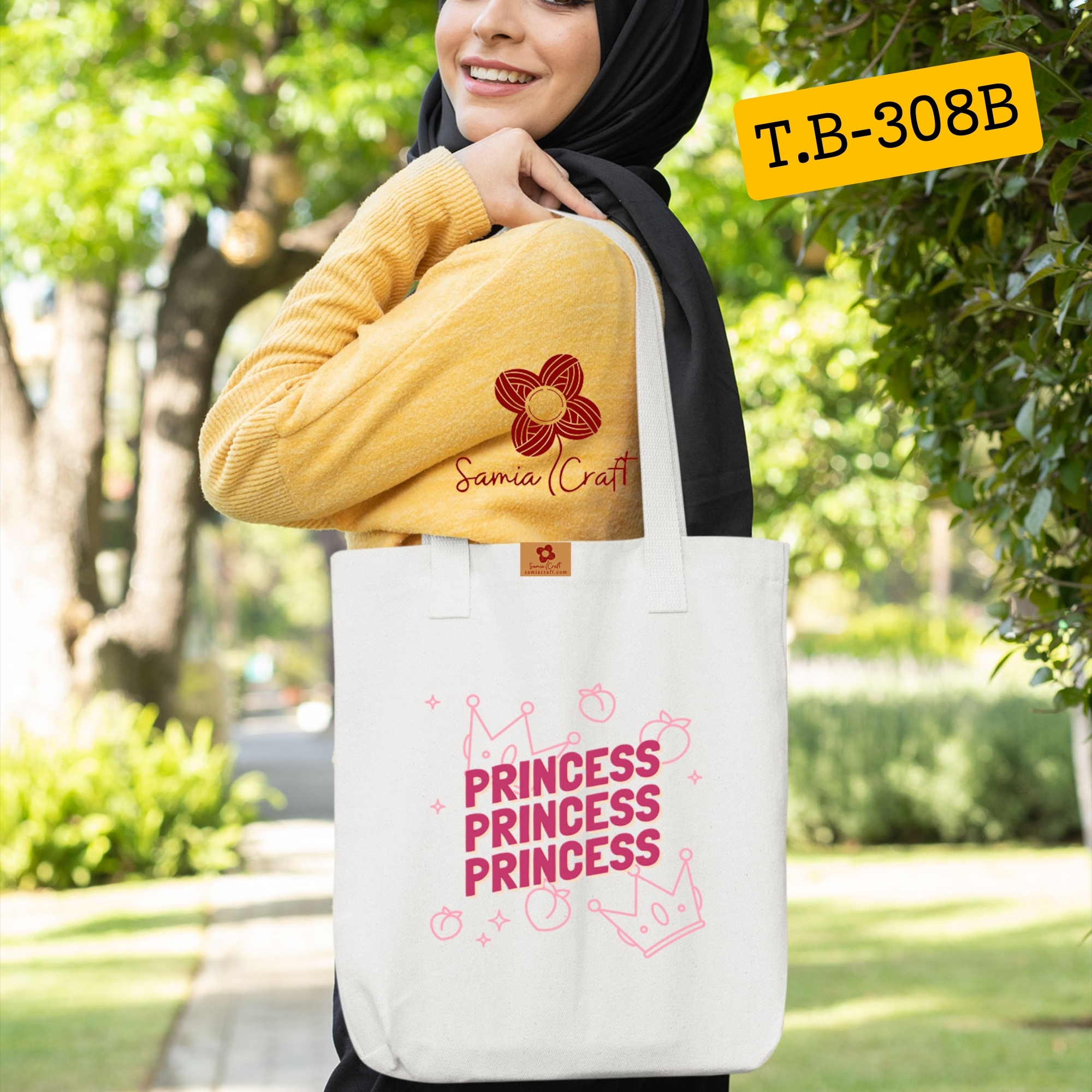 Picture of Samia Craft Daily Delight Diva: Earth-Friendly Canvas Tote for Women