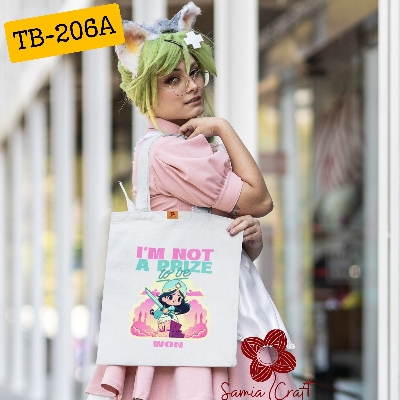 Picture of Samia Craft Canvas Carnival: Eco-Friendly Tote Bag in Multicolor