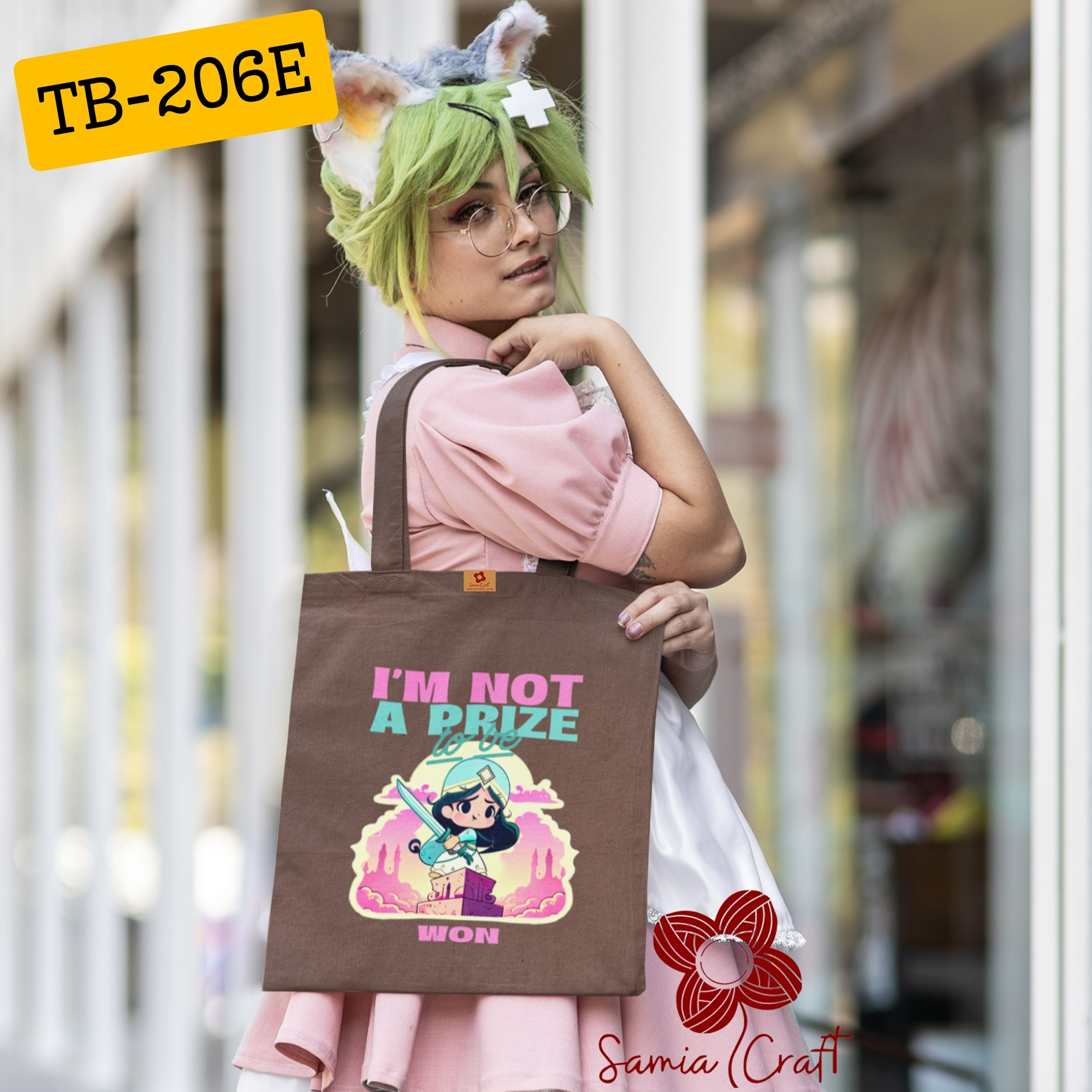 Picture of Samia Craft Canvas Carnival: Eco-Friendly Tote Bag in Multicolor