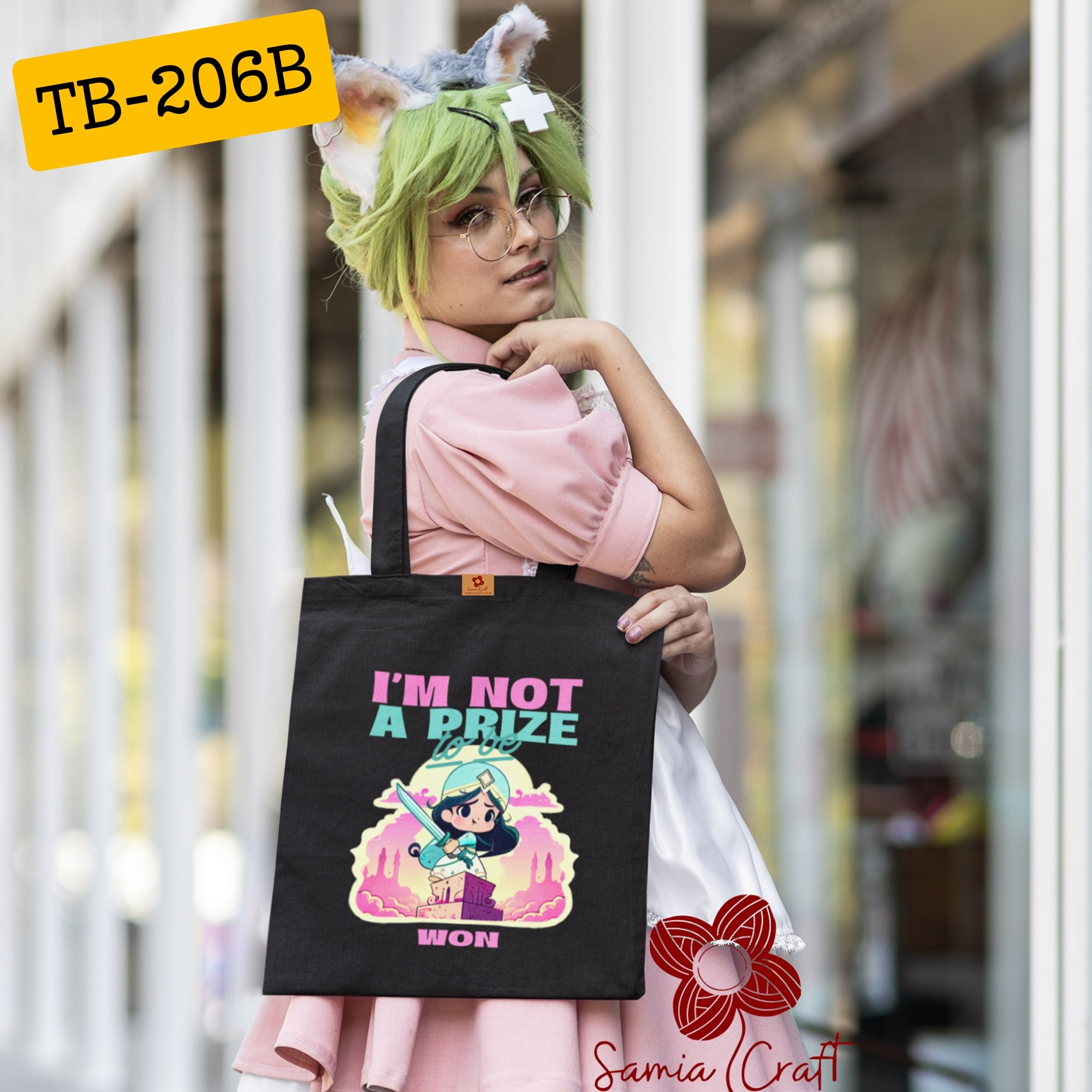 Picture of Samia Craft Canvas Carnival: Eco-Friendly Tote Bag in Multicolor