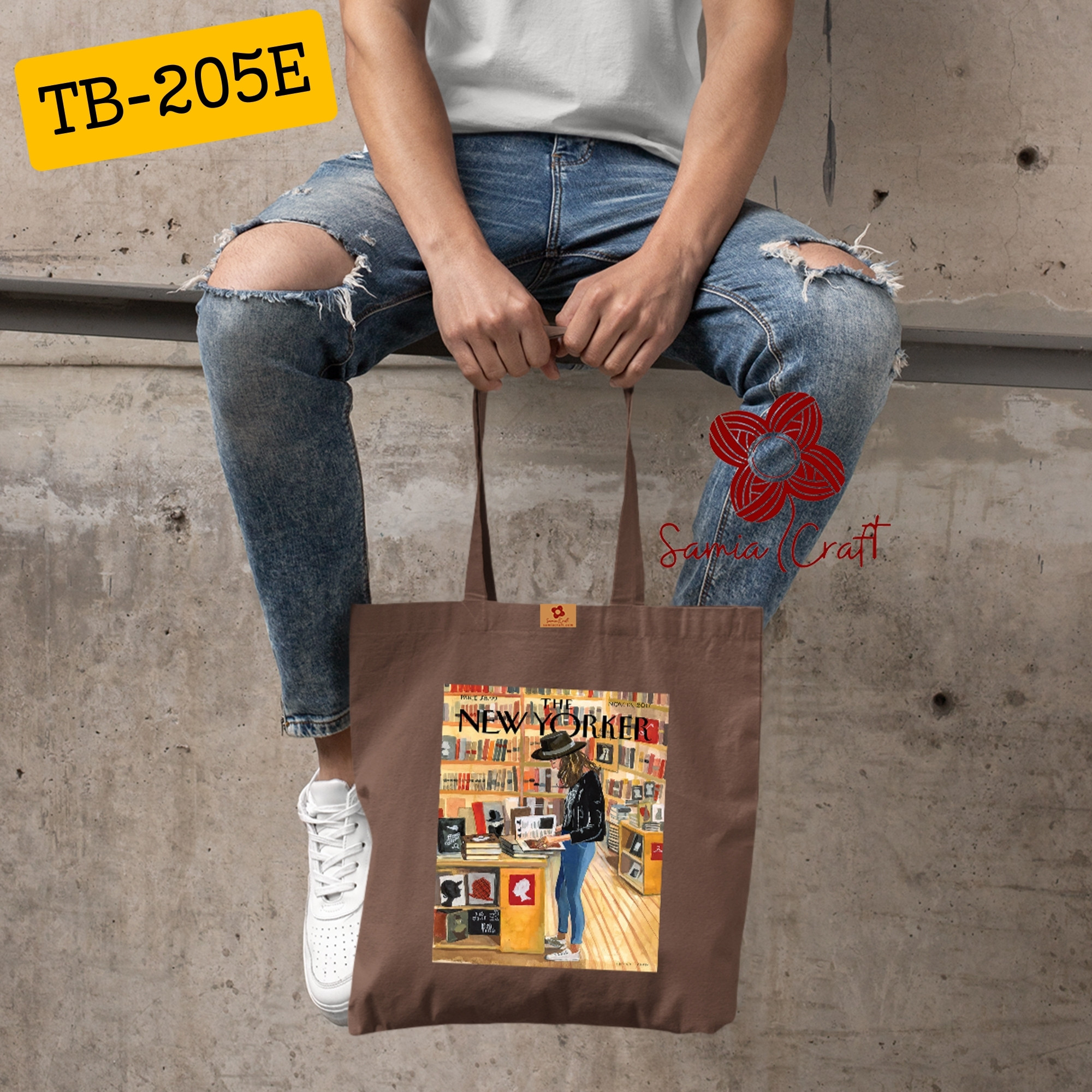 Picture of Samia Craft Eco-Chic Carry: Digital Print on Cotton Canvas Tote