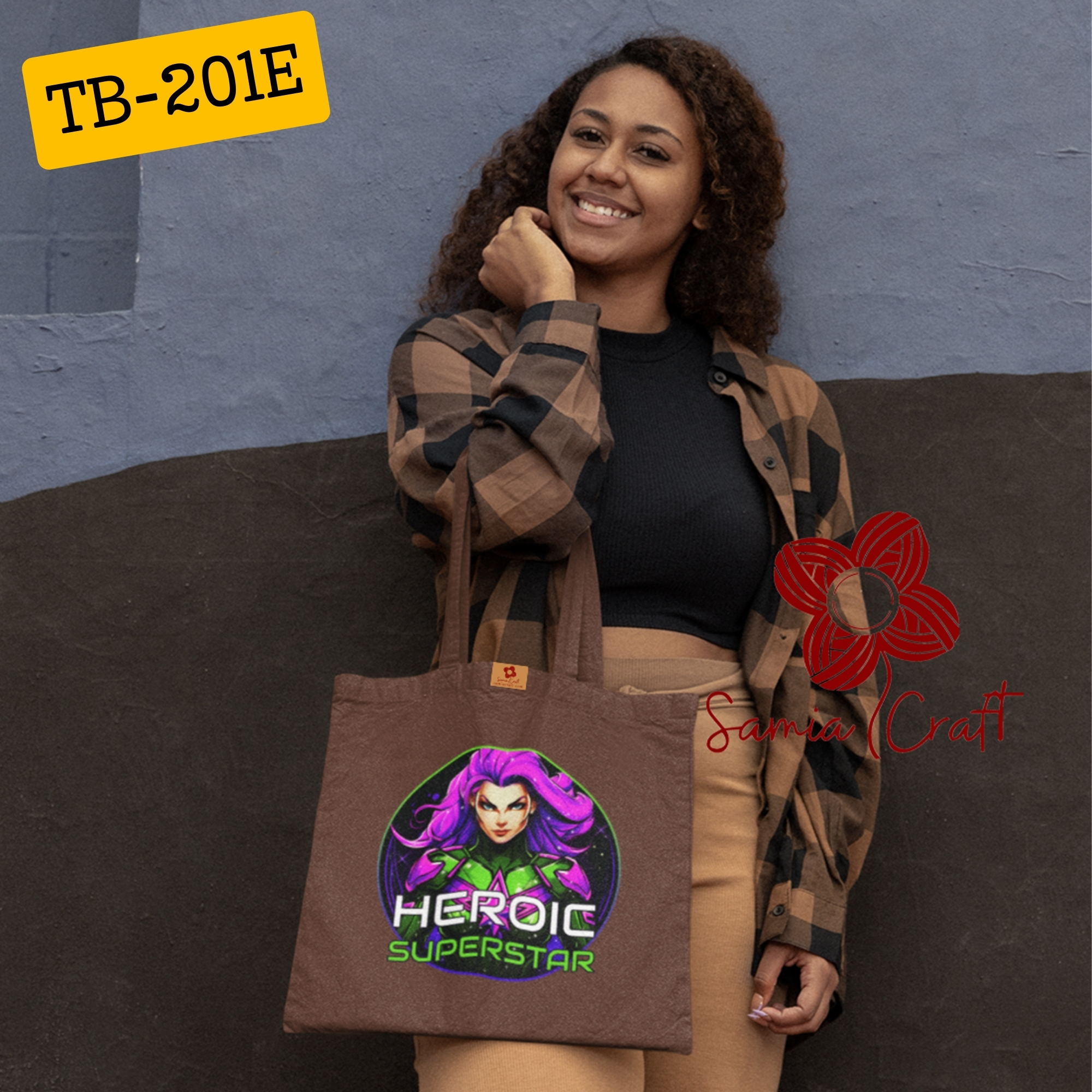 Picture of Samia Craft Classy Campus Carry: Canvas Tote Bag for University Life