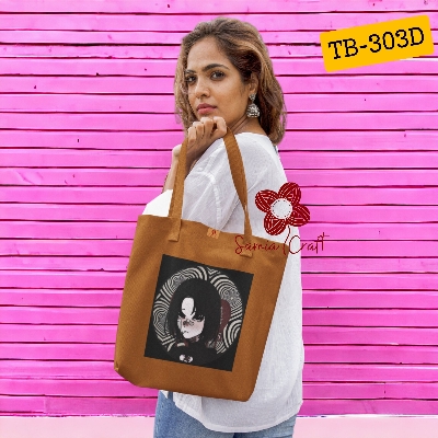 Picture of Samia Craft Everyday Elegance: Stylish Canvas Tote for Women's Daily Delights