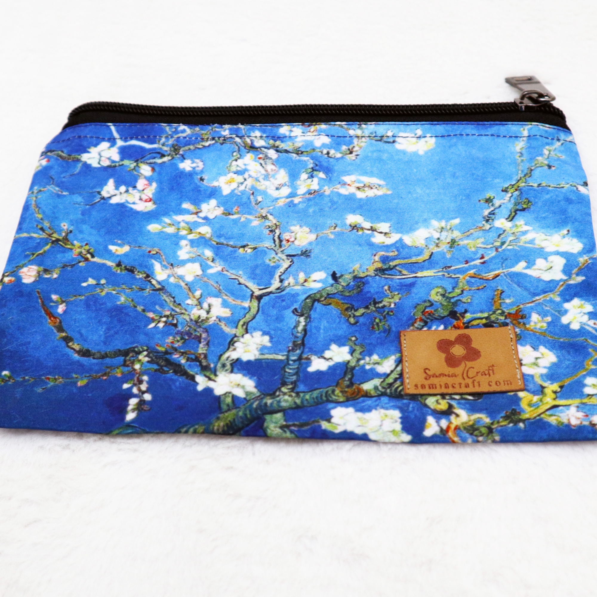 Picture of Almond Blossoms by Van Gogh Printed Pouch Bag: Ladies Pouch Bags Trendy Stylish Mini Wallet Picture of Almond Blossoms by Van Gogh Printed Pouch Bag: Ladies Pouch Bags Trendy Stylish Mini Wallet