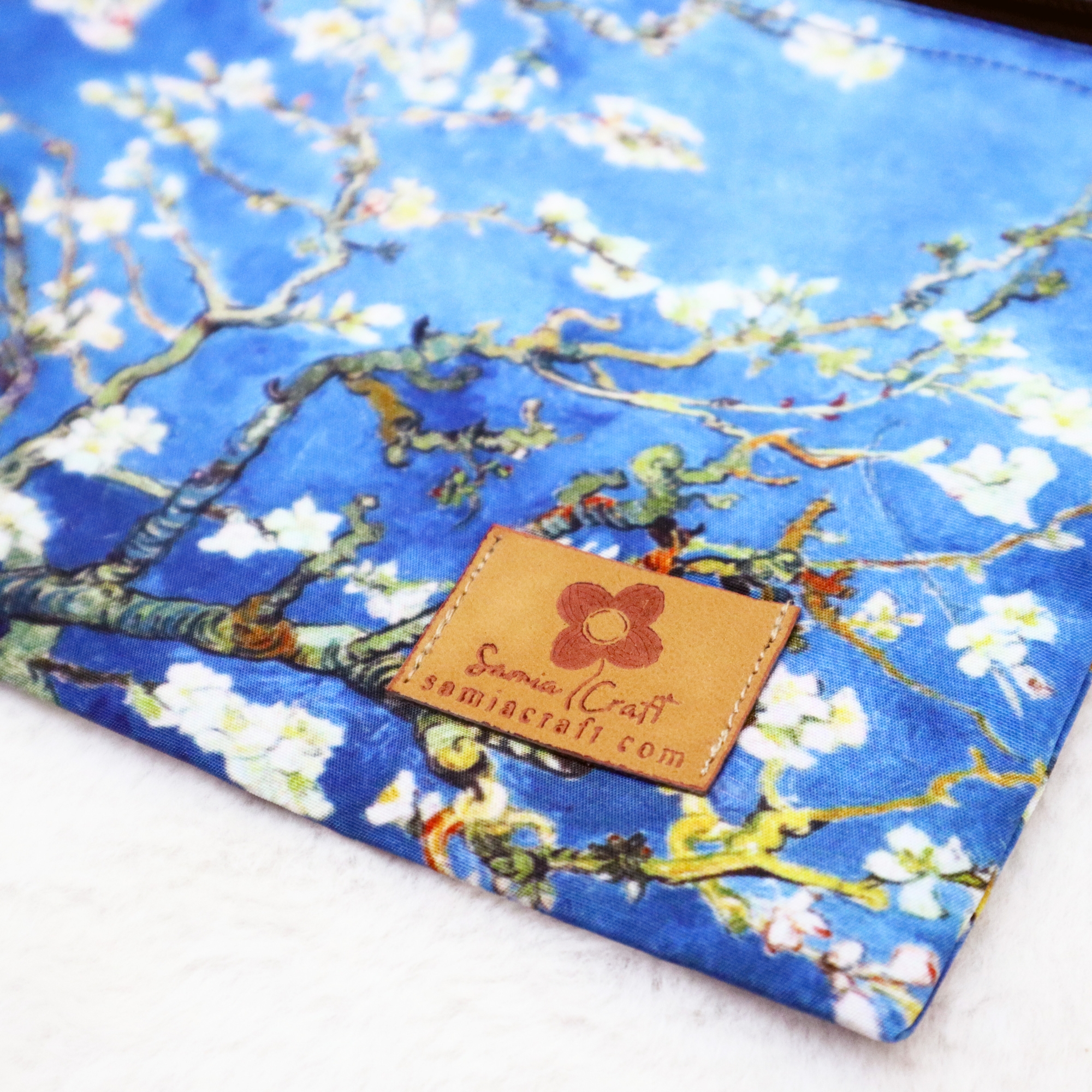 Picture of Almond Blossoms by Van Gogh Printed Pouch Bag: Ladies Pouch Bags Trendy Stylish Mini Wallet Picture of Almond Blossoms by Van Gogh Printed Pouch Bag: Ladies Pouch Bags Trendy Stylish Mini Wallet