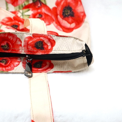 Picture of Red Poppy Flower Top Handle Bags for Women and Girls Picture of Red Poppy Flower Top Handle Bags for Women and Girls