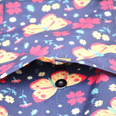 Picture of Insects Flowers Printed Top Handle Bags for Women and Girls Picture of Insects Flowers Printed Top Handle Bags for Women and Girls