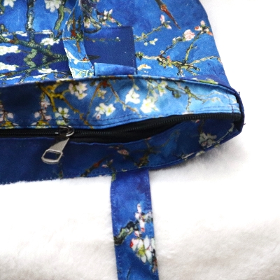 Picture of Almond Blossoms by Van Gogh Printed Vintage Vibes Top Handle Bags Picture of Almond Blossoms by Van Gogh Printed Vintage Vibes Top Handle Bags