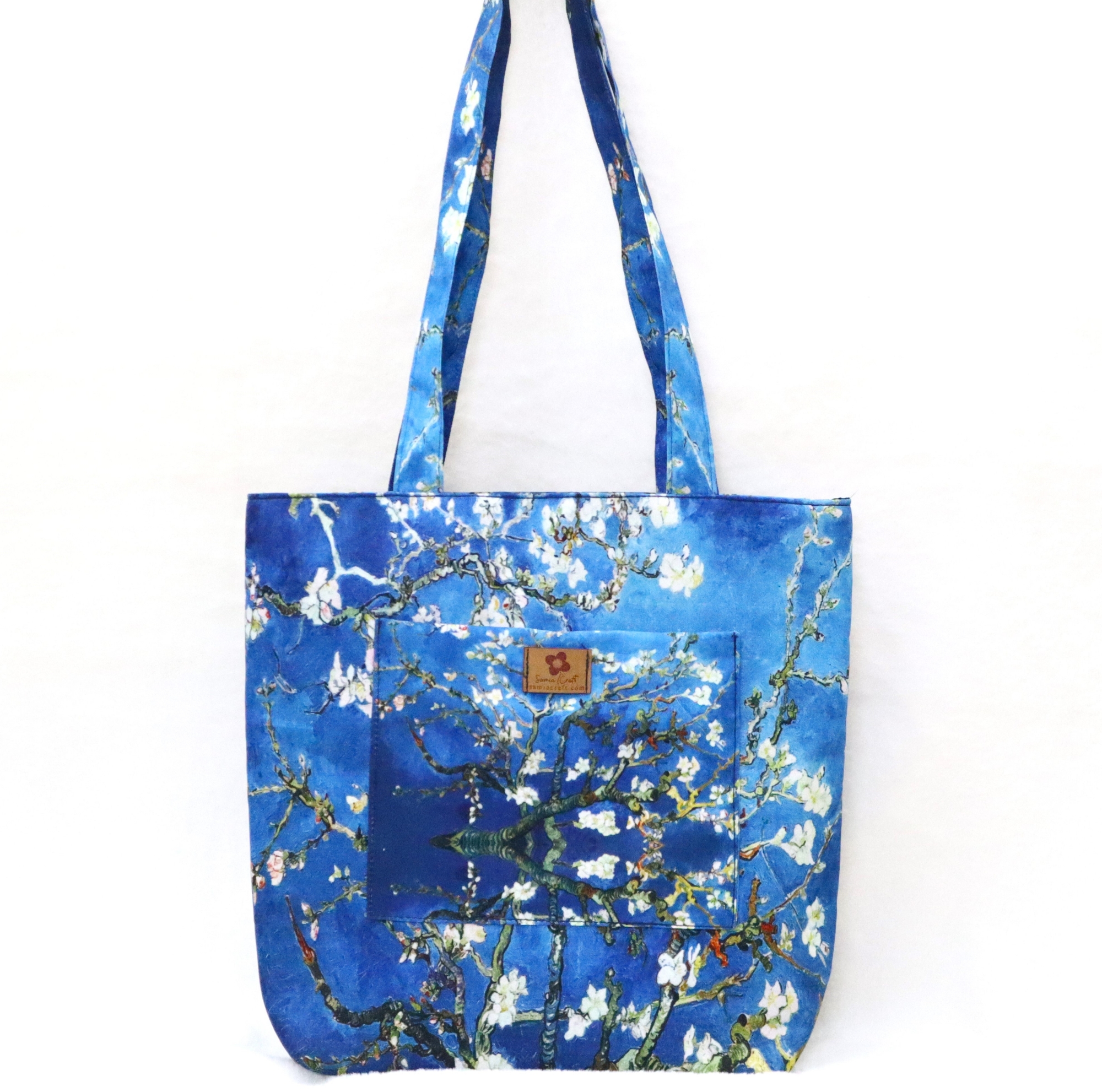 Picture of Almond Blossoms by Van Gogh Printed Vintage Vibes Top Handle Bags Picture of Almond Blossoms by Van Gogh Printed Vintage Vibes Top Handle Bags
