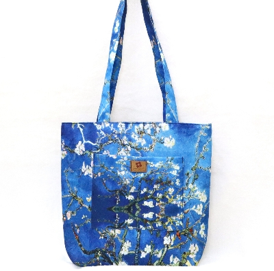 Picture of Almond Blossoms by Van Gogh Printed Vintage Vibes Top Handle Bags Picture of Almond Blossoms by Van Gogh Printed Vintage Vibes Top Handle Bags